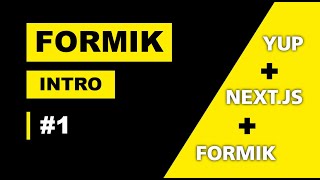 FORMIK TUTORIAL #1 INTRODUCTION #formvalidation #formik