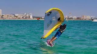 Lightwind Wingfoil in Can Pastilla (Mallorca) 22-07-2022 - Raw edit