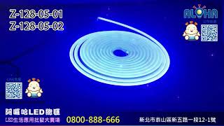 阿囉哈LED總匯_Z-128-05(A)_藍光-8×13mm-柔性霓虹燈條-1米/5米-DC12V-2835*120燈