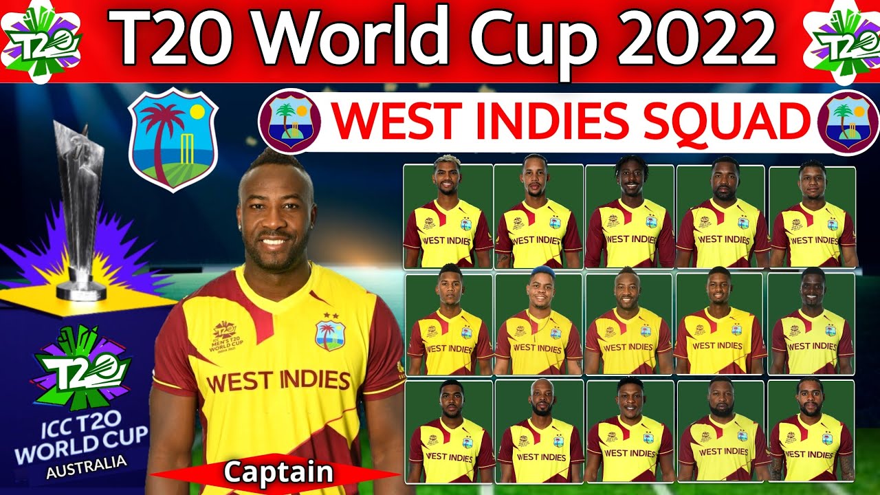 ICC T20 World Cup 2022 - West Indies Team Squad | West Indies Team T20 ...