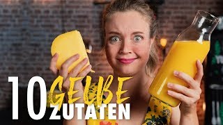 10 Zutaten Challenge nur mit gelbem Essen