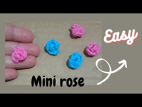 Tutorial Mini Rose Crochet Youtube