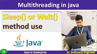 sleep() & wait() method use in java with example