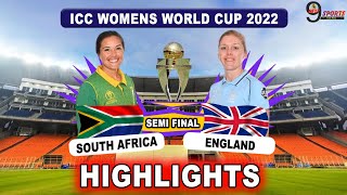 ENG VS SA 2ND SEMI FINAL HIGHLIGHTS 2022 | ENGLAND WOMEN vs SOUTH AFRICA WOMEN WORLD CUP HIGHLIGHTS