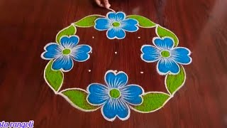 sankarthi special rangoli designs (7×1) dot's...