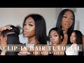 How I install my clip in hair extensions In depth tutorial with 4 hairstyles ft CurlsQueen