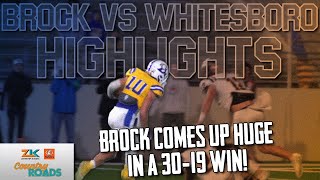 Brock vs Whitesboro - 2022 Week 15 Country Roads Game