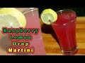 Raspberry Lemon Drop Martini Recipe || Vodka Cocktail || Miniature Bartender