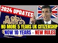 New Rules for UK Citizenship Announced (2024) : British Citizenship New Rules: British ILR Updates