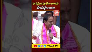 మా స్కీమ్ లు ఓట్ల కోసం ఆరాటపడి చేసిన స్కీమ్ లు కాదు | #cmkcr #brsmanifesto #shorts | YOYO TV Channel