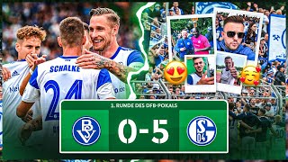 1. Reihe beim DFB POKAL 😍 Bremer SV vs Schalke 04 STADION VLOG 🔥