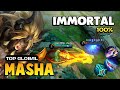 EXP LANE! Masha Best Build [ Top Global Masha Gameplay ] Mobile Legends