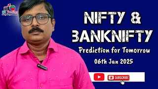 Nifty \u0026 Banknifty Prediction for Tomorrow 06th Jan 2025 by Rk Trading