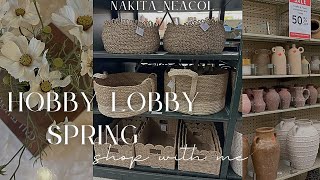 HOBBY LOBBY SHOP WITH ME || WHAT'S NEW AT HOBBY LOBBY FOR SPRING || FAVORITE SPRING FLORAL STEMS