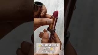 Colorbar Sinful Matte Lipcolor ||Shade-Sultry #shorts#lipstick