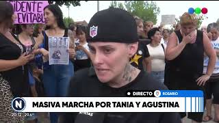 Masiva marcha por Tania y Agustina