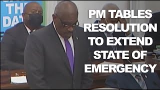 PM tables resolution to extend state of emergency