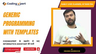 Generic Programming with Templates | Class Template | Templates in c++