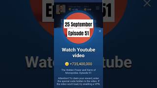 X Empire Episode 51 | 25 September X Empire YouTube Video Code Ep 51 👍