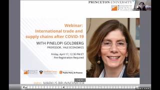 Pinelopi Goldberg on international trade and supply chains after COVID-19
