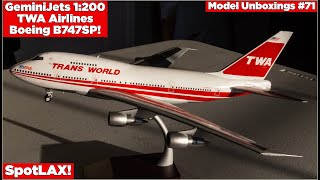 *EPIC* GeminiJets 1:200 TWA Boeing B747SP Unboxing! | Model Unboxings #71