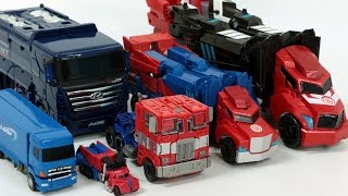 Transformers Optimus Prime Carbot Truck Robot Car Toys 트랜스포머 옵티머스 프라임 헬로카봇 펜타스톰 트럭 장난감 변신 동영상