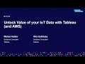 Unlock the value from your IoT data with Tableau (and AWS)