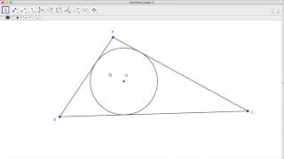 MTHE 3070 Inscribe Circle in Triangle Geogebra