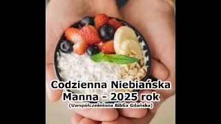 Codzienna Niebiańska Manna - na 18 stycznia (2025 roku).