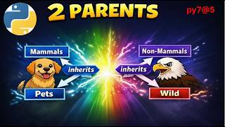 py7@5 Python Multiple Inheritance Explained 🔥 2 Parent Classes Example