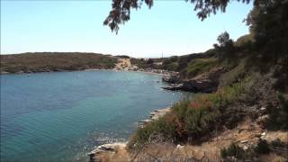 Άνδρος. Η παραλία Κολώνα στο Μπατσί. Andros island Greece. Kolona beach at Batsi.