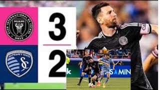 MESSI MAGICAL GOAL | Sporting KC vs Inter Miami 2-3 | Highlights & Goals 2024sport #sky sport news