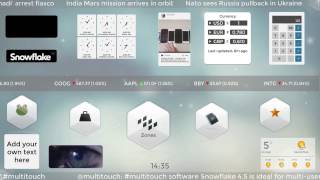 Video tutorial: 13 Widgets for the homes creen in multitouch software Snowflake