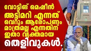 വോട്ടിങ് മെഷീൻ അട്ടിമറി എന്നത് വെറും ആരോപണം മാത്രമല്ല എന്നതിന് ഇതാ വ്യക്തമായ തെളിവുകൾ.