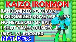 WHAT!? HES RUNNING?! THE HARDEST POKEMON CHALLENGE (KAIZO IRONMON FIRERED) NAT DEX