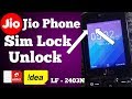 How Unlock Jio Phone Sim Lock Use Other Sim Card Lyf Lf 2403N | Jio Phone ka sim lock kaise tode