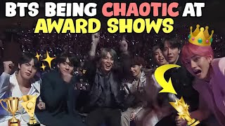 bts at award shows = it's chaos time! (bts funny moments at award shows)