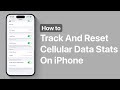 How To Track And Reset Cellular Data Stats On iPhone
