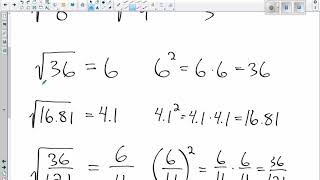 1.2 Roots of Non Perfect Squares