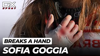 Sofia Goggia breaks a hand at Sankt Moritz - DH - 2022 🇮🇹