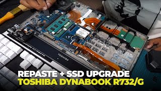 TOSHIBA dynabook R732/G - Upgrade SSD + Cleaning + Thermal Paste + Install Windows 10 Superlite