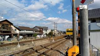 庭瀬駅に停車する備中高梁行きＪＲ伯備線列車（練習）