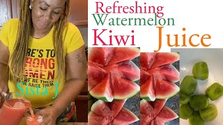 Refreshing Watermelon Kiwi Juice // Healthy Juice// Summer Drink