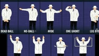 umpire signals in cricket || cricket umpire signals explained |