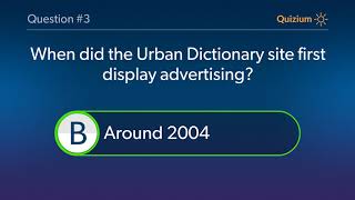 Urban Dictionary Quiz When was Urban Dictionary founded? and more questions