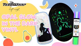 Opal Glow in the Dark Vinyl for a Glass Cup | Craft Tutorial