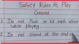 10 point Safety Rules At Playground for children|| ⛹️Safety Rules At Play ground|| 🤼