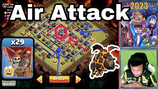 Th15 CWL War Attack Lava Balloon Air Attack