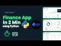 Build an Expense Tracker in 2 minutes using Python