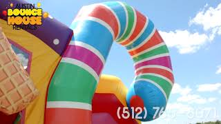 Austin Bounce House Rentals - Candy Shack Candy Land Combo 4-in-1 Inflatable in Austin TX!